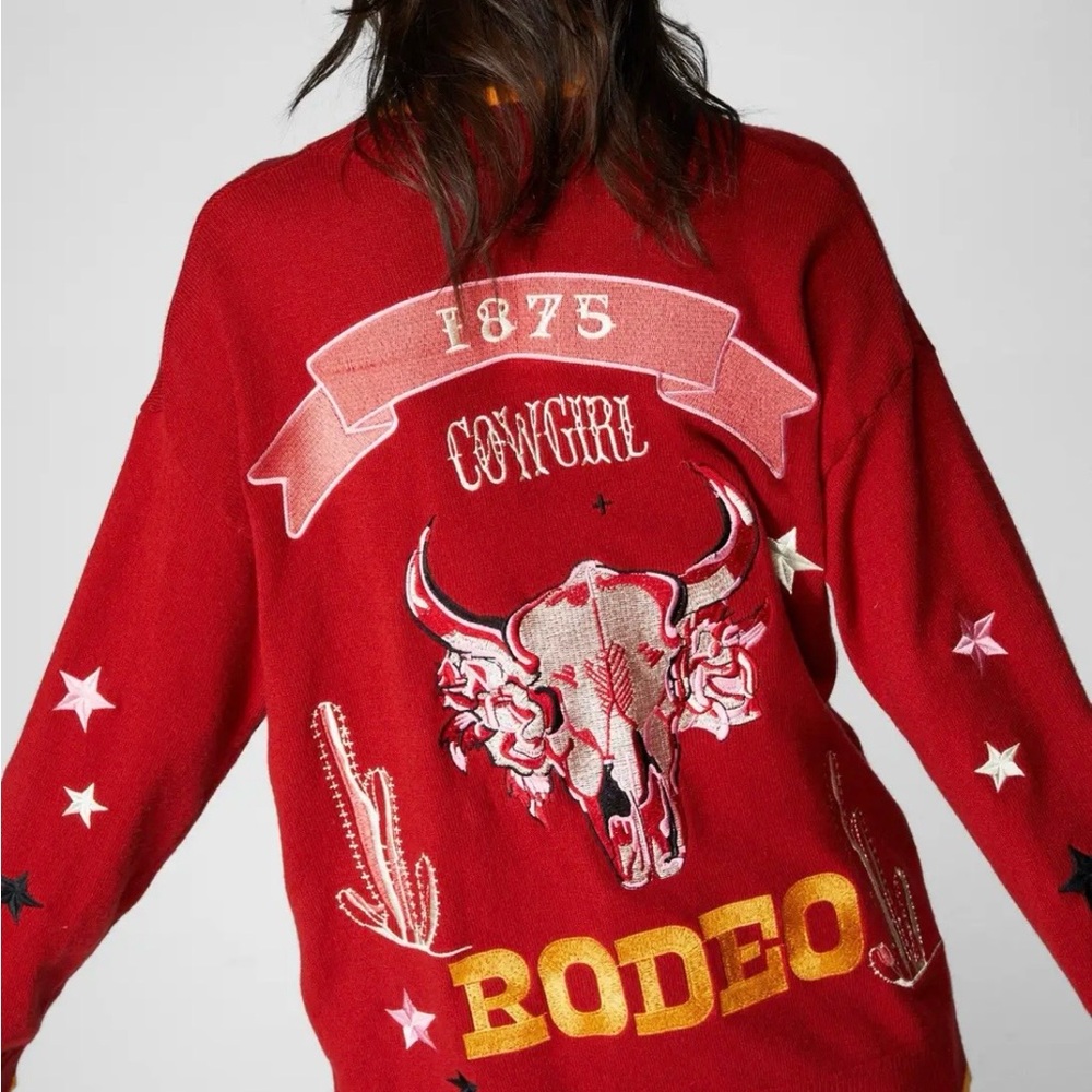 Nasty Gal Rodeo Cowgirl Long Cardigan